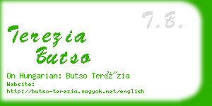 terezia butso business card